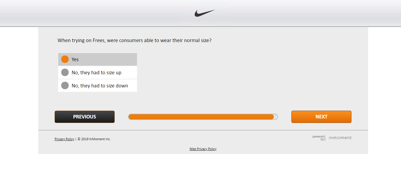 Nike Survey