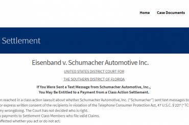 Schumacher TCPA Settlement