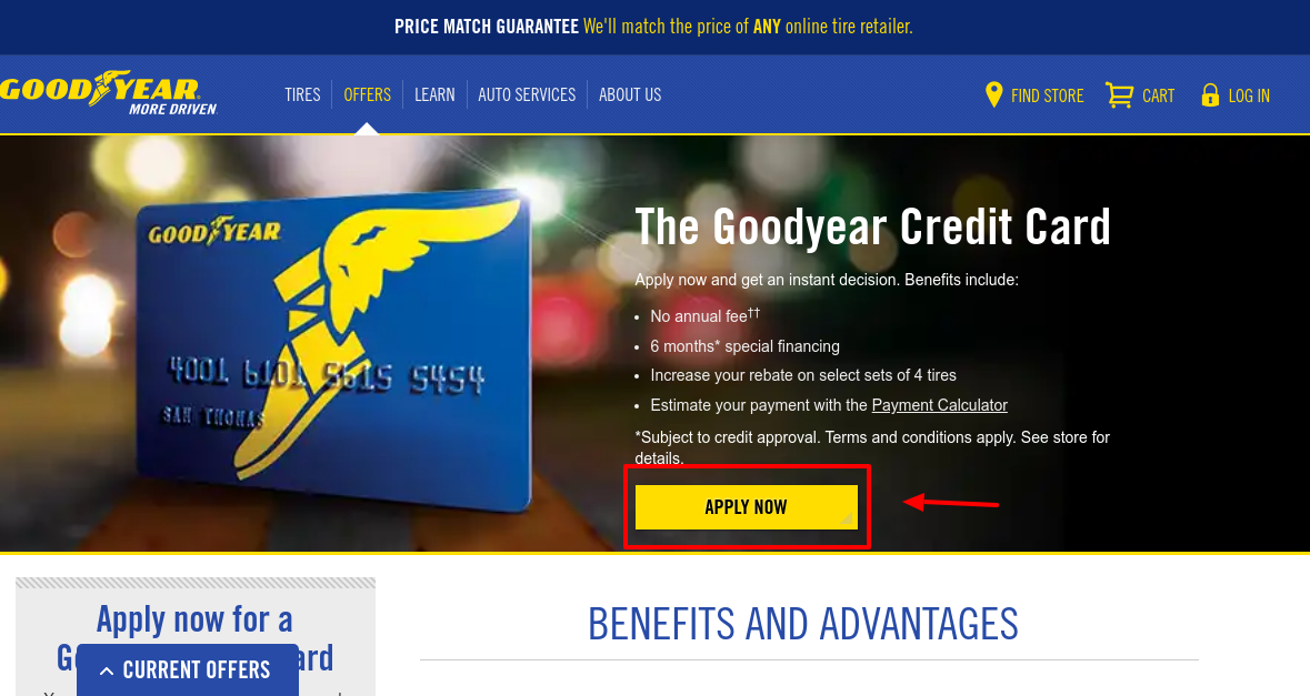 Goodyear Credit Card Apply