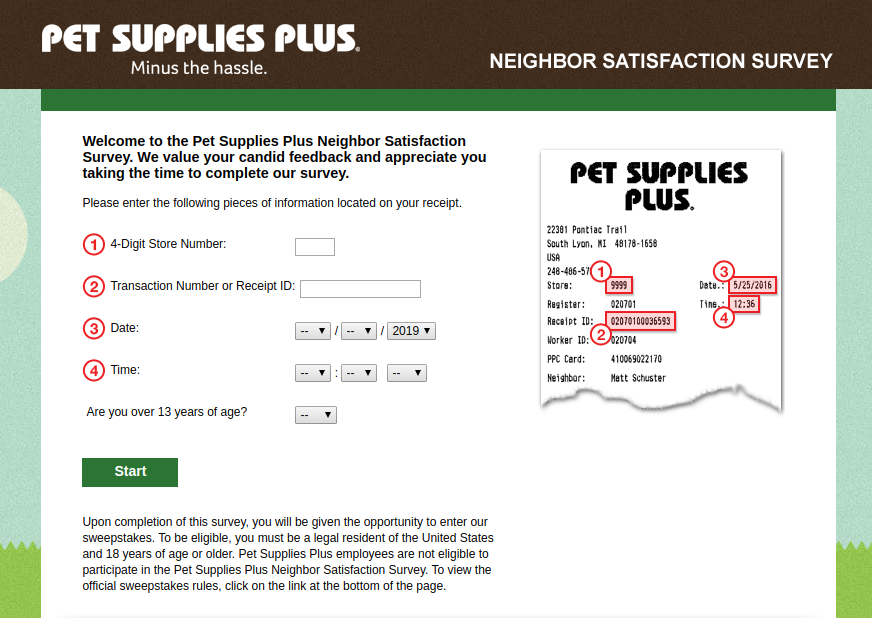 Neighbor Satisfaction Survey