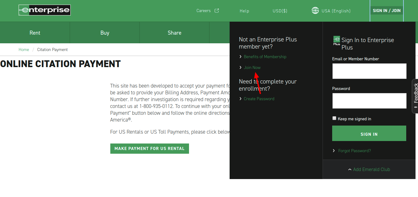 Enterprise Rent-A-Car Join Now