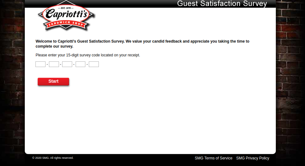 Capriotti Guest Survey