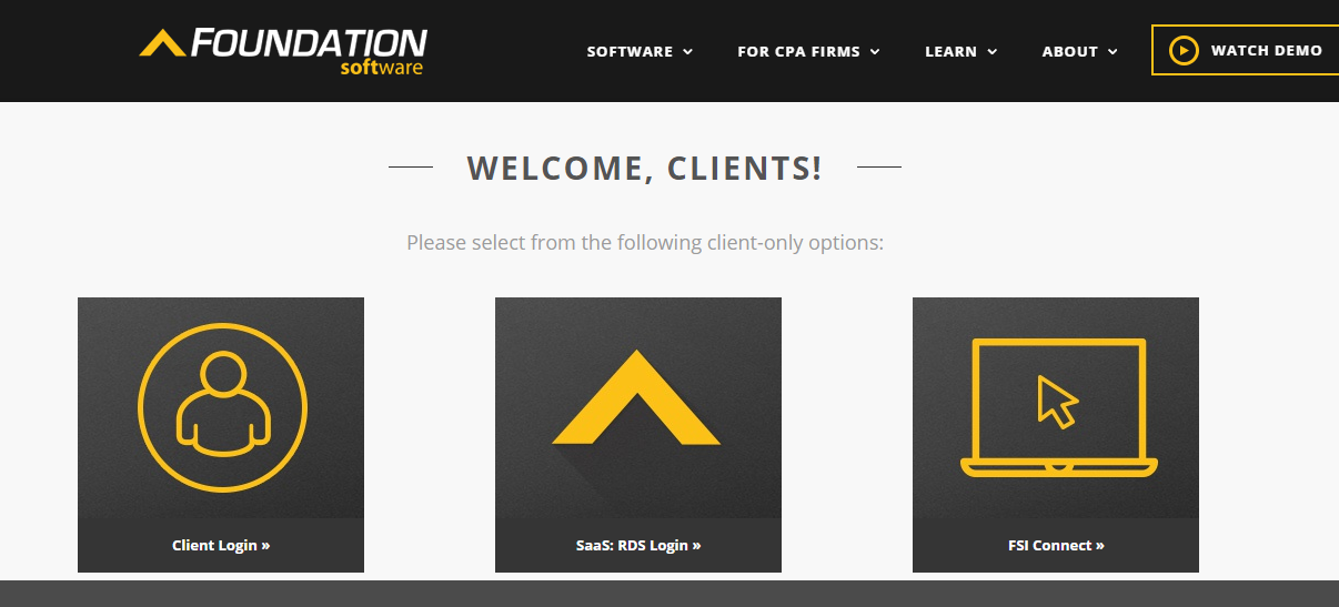 eFoundation Software Client Login