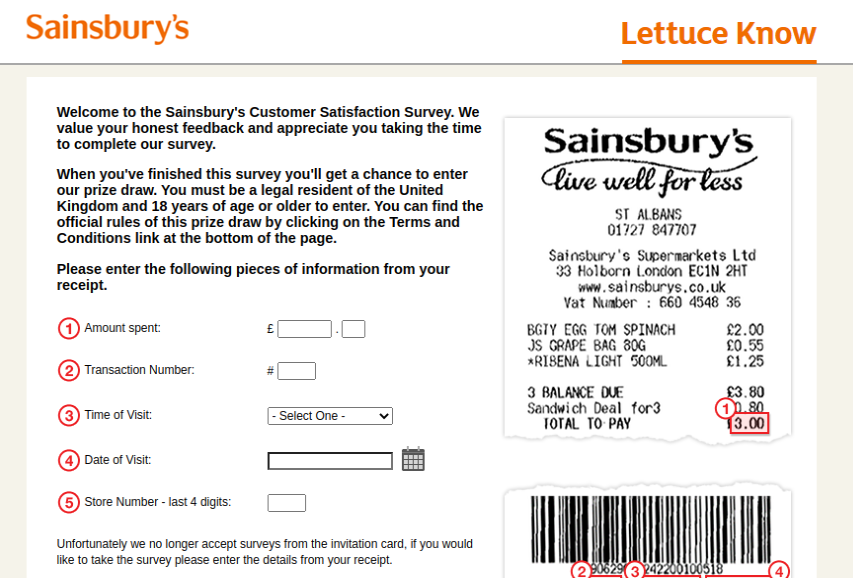 Sainsburys Lettuce Survey